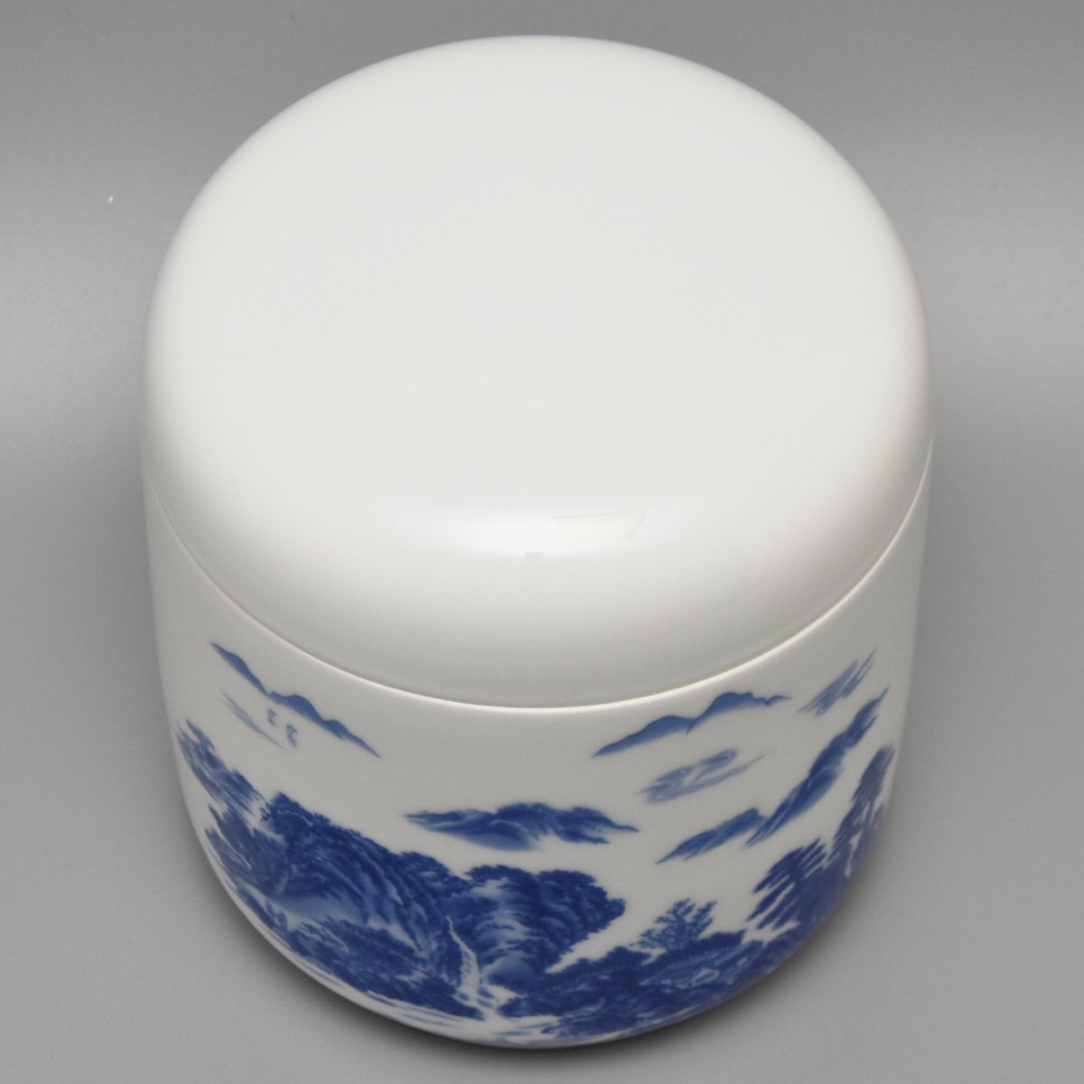 【山水】筒型6寸骨壺4