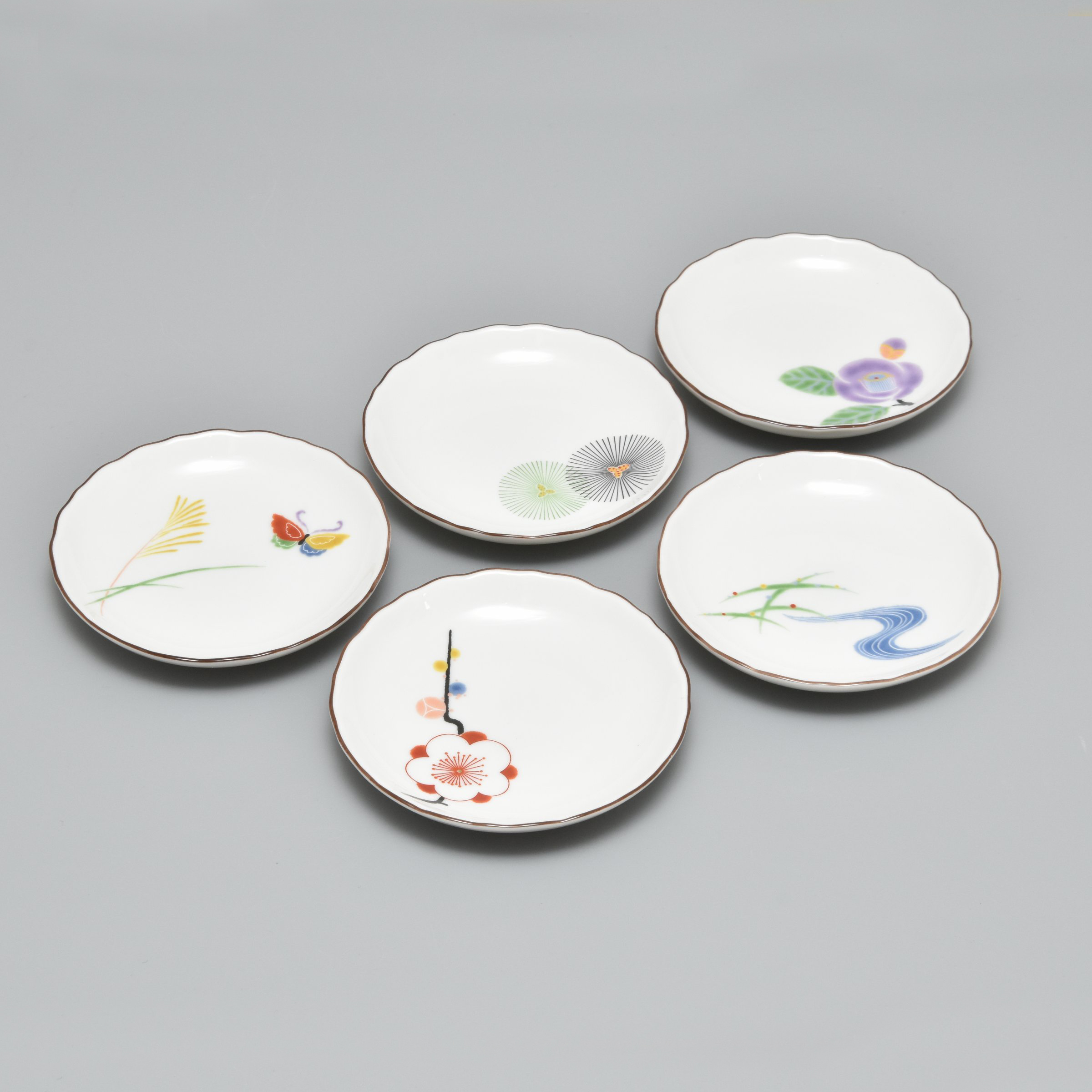 【はんなり】小皿5枚セット(径11cm)1
